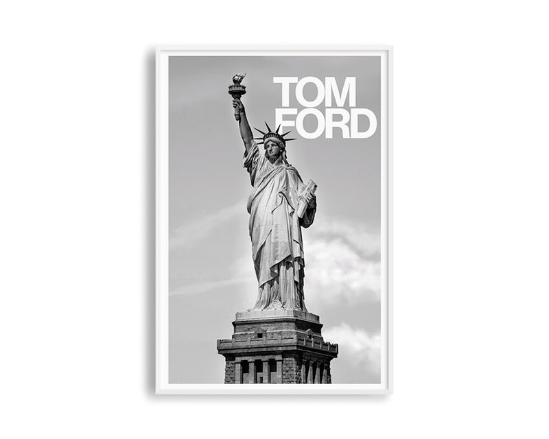Tom ford white frame print