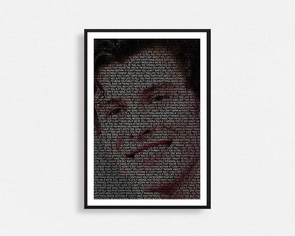 Shawn Mendes Typography Frame