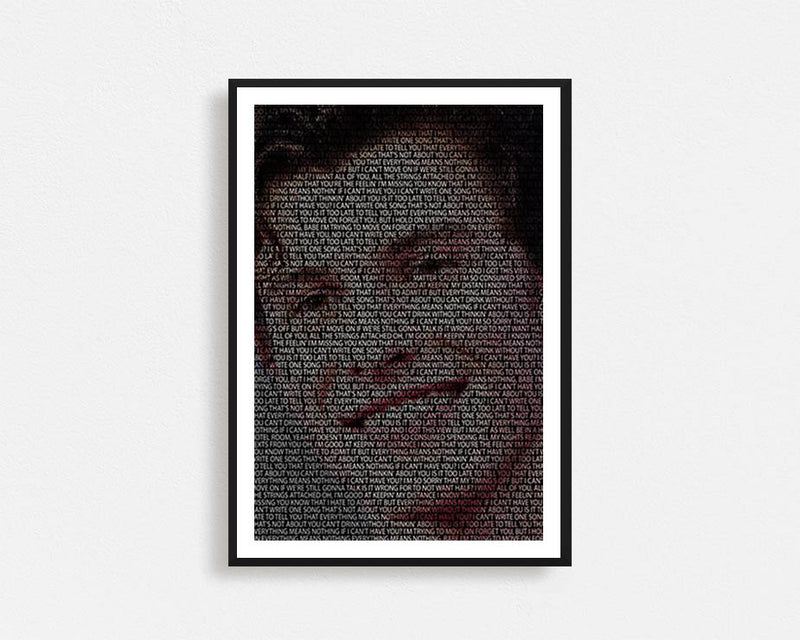 Shawn Mendes Typography Frame
