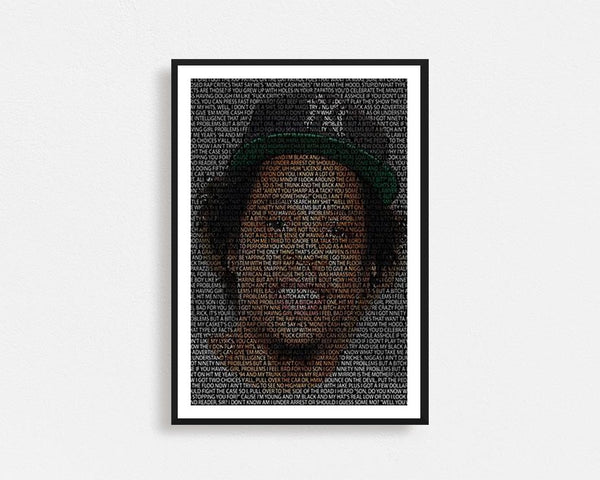 Jay Z Typography Frame