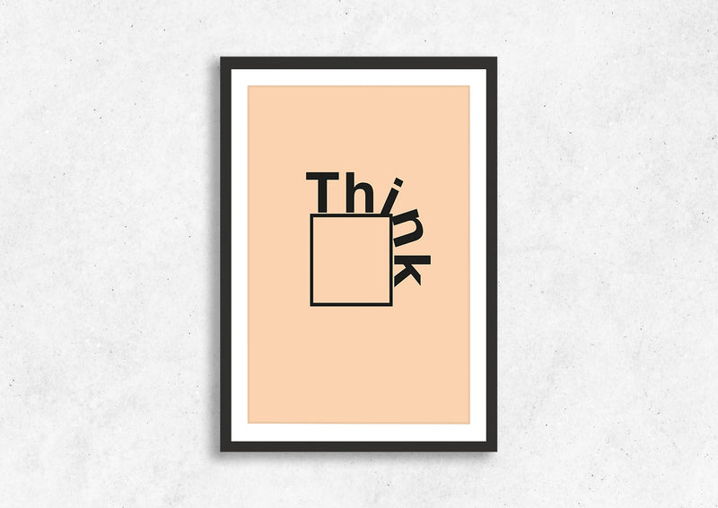 Think Outside The Box 3 Framed Wall Art