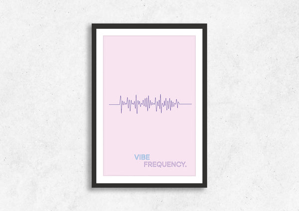 Vibe Frequency 1 Framed Wall Art