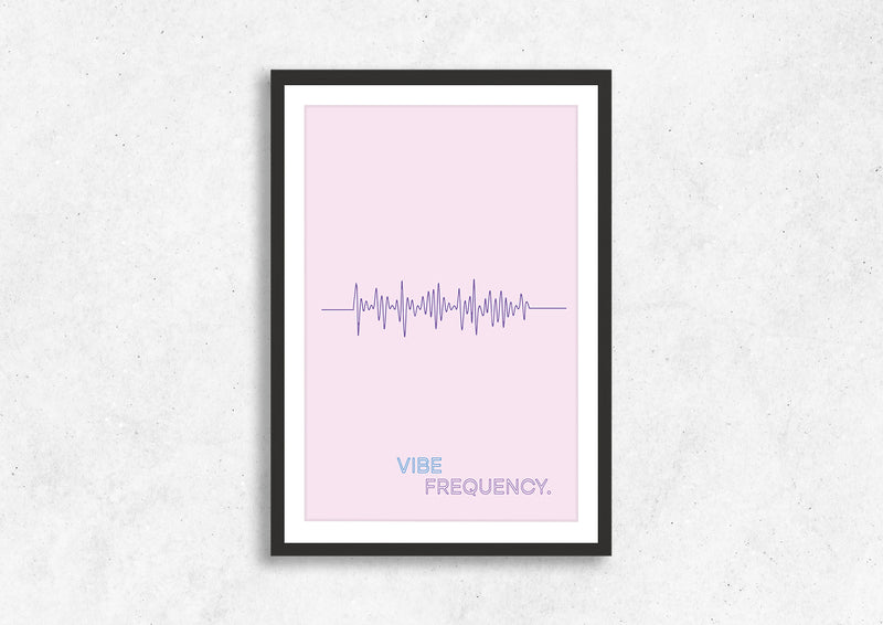 Vibe Frequency 1 Framed Wall Art