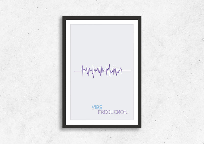 Vibe Frequency 2 Framed Wall Art