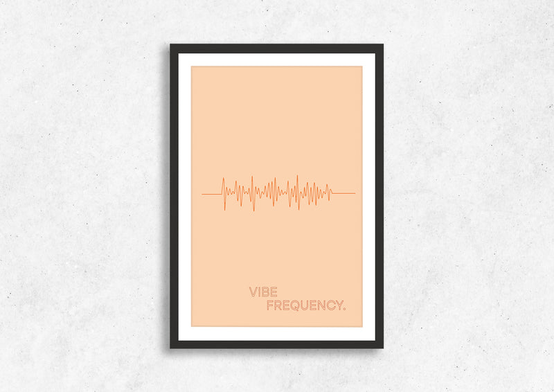 Vibe Frequency 3 Framed Wall Art