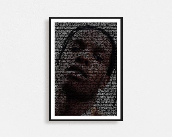A$AP Rocky Typography Frame