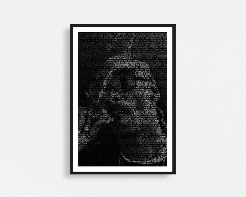 Snoop Dogg Typography Frame