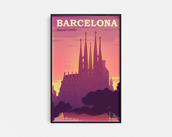 Travel Series - Barcelona Framed Wall Art