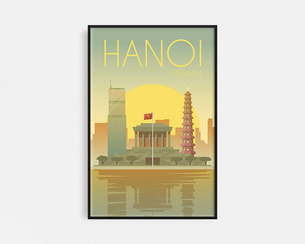 Travel Series - Hanoi Vietnam Framed Wall Art