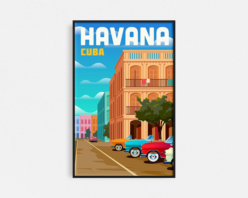 Travel Series - Havana Cuba Framed Wall Art