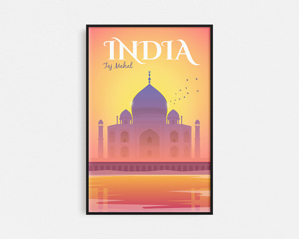 Travel Series - India Taj Mahal Framed Wall Art