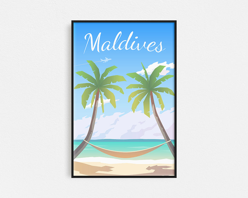 Travel Series - Maldives Framed Wall Art