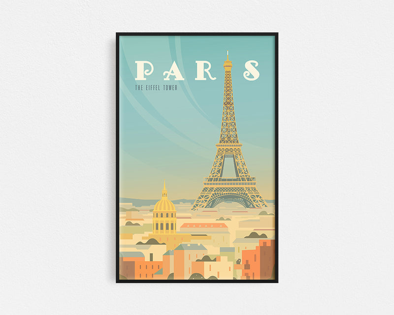 Travel Series - Paris Tower Framed Wall Art