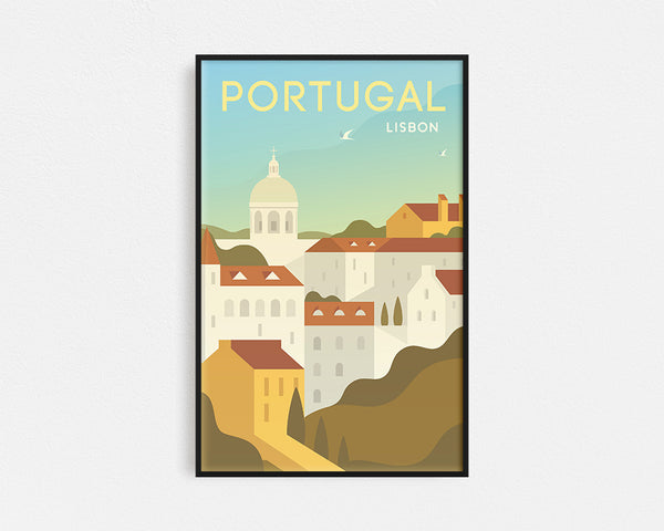 Travel Series - Portugal Lisbon Framed Wall Art
