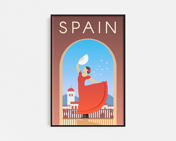 Travel Series - Spain Framed Wall Art