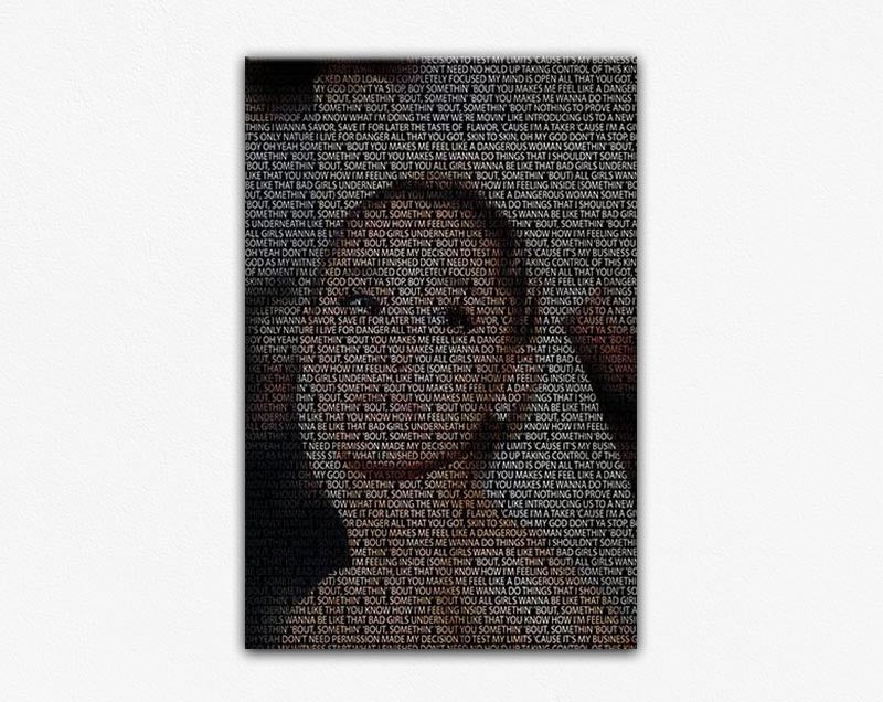 Ariana Grande Typography Frame