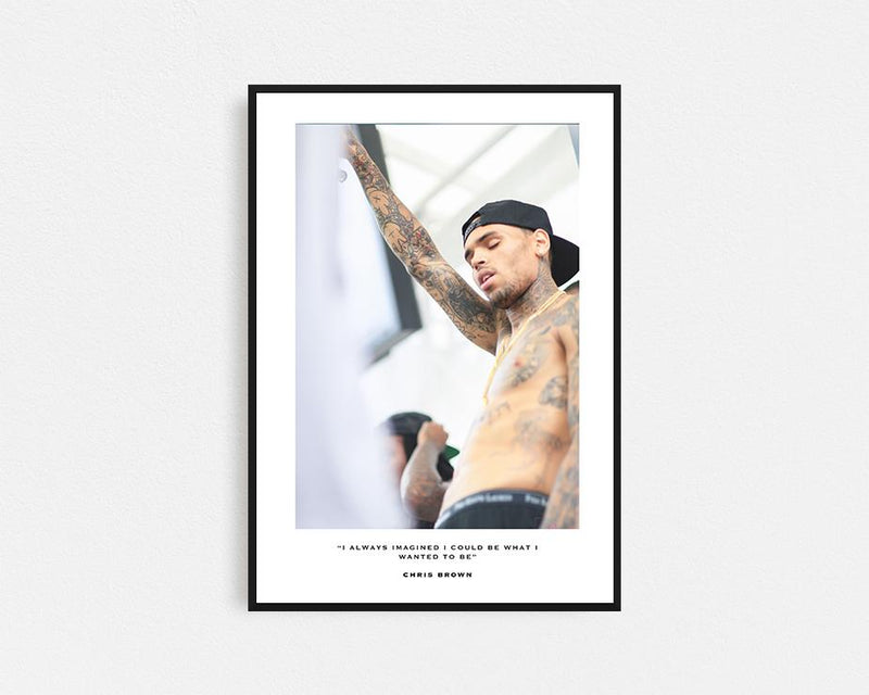 Chris Brown First Edition Framed Wall Art