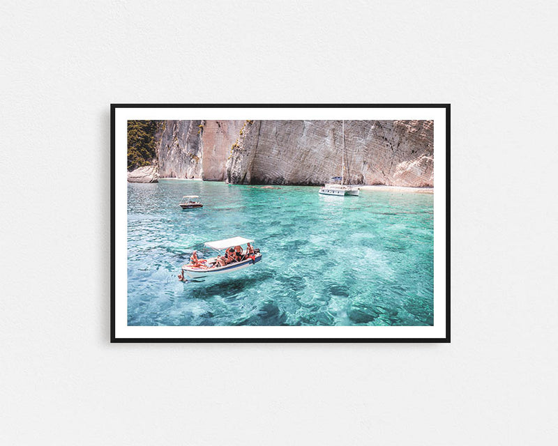 Greek Islands, Boat Framed Wall Art