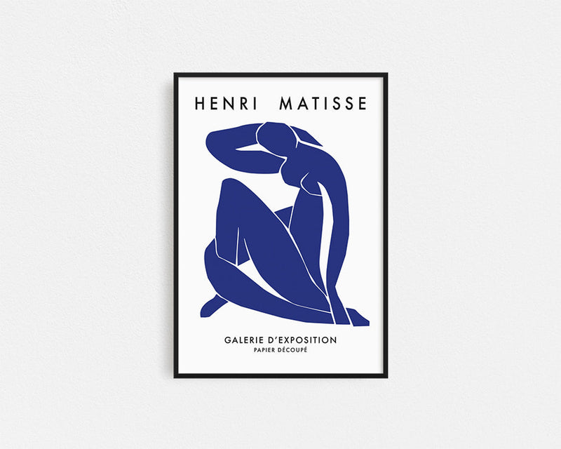 Poster Hub - Henri Mattisse Bleue Art Framed