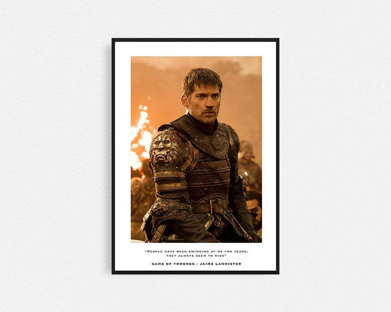 Game of Thrones Jaime Lannister Framed Wall Art