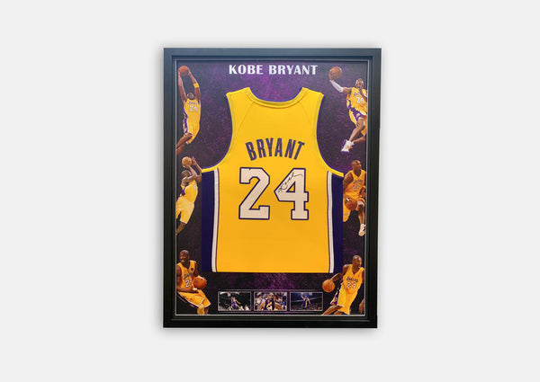 Kobe Bryant Signed Signature Series Jersey Framed