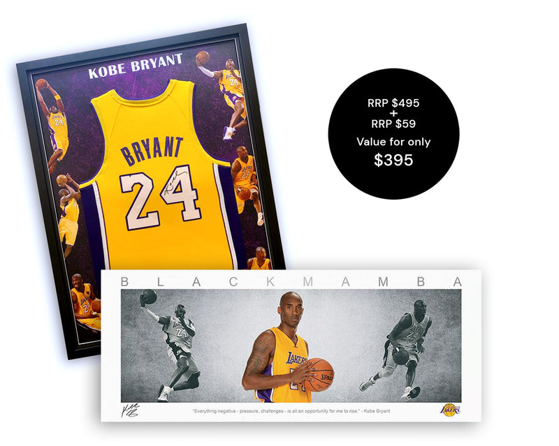 Kobe Bryant Signed Signature Jersey Framed - Main Image