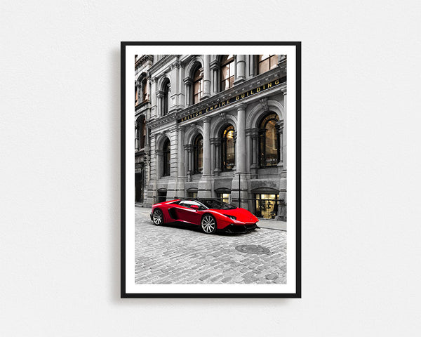 Lamborghini Aventador Framed Wall Art
