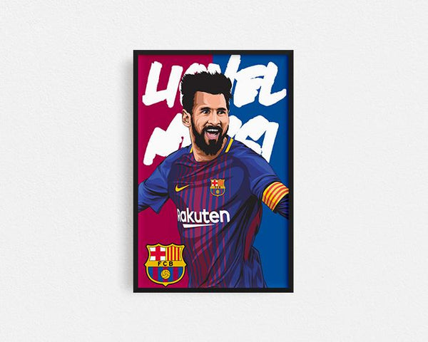 Lionel Messi Framed Wall Art