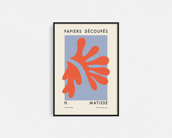 Poster Hub - Matisse Cutout Orange Framed