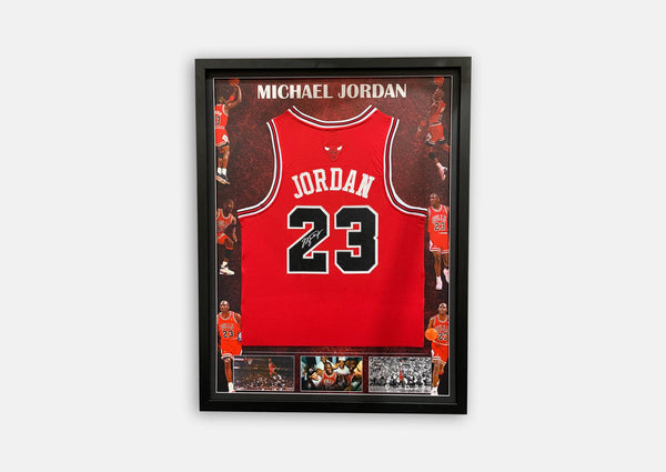 Michael Jordan Signed Signature Series Jersey Framed