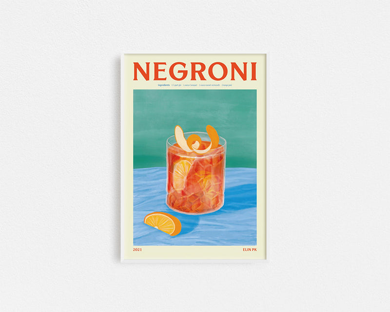Poster Hub - Negroni Drink