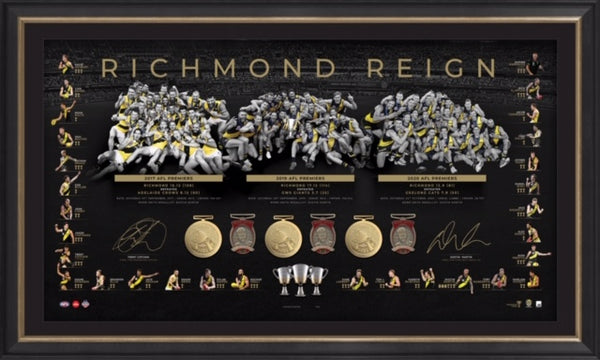 Richmond 2020 Dual Signed Premiership Trilogy Lithograph