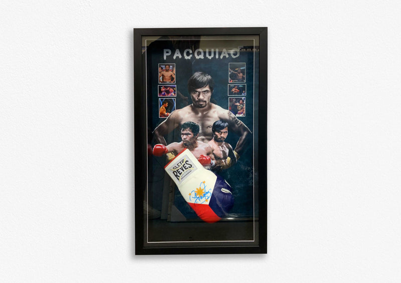 Manny Pacquiao Hand Signed Glove - Framed