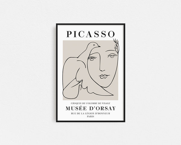 Poster Hub - Picasso Croquis Art Framed
