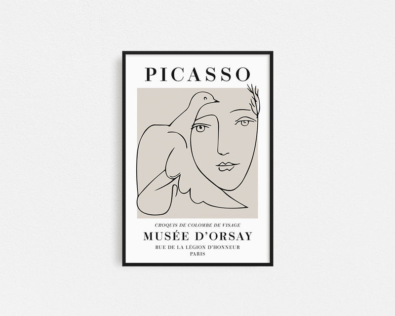 Poster Hub - Picasso Croquis Art Framed