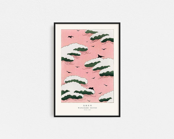 Poster Hub - Pink By Sky Watanabe Framed