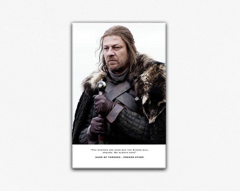 Game of Thrones Eddard Stark Canvas Print
