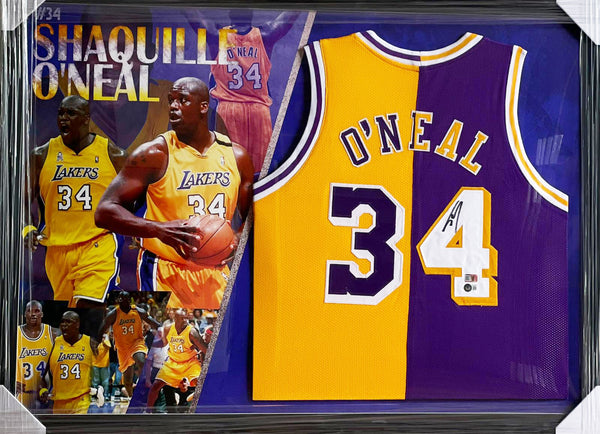 Shaquille O'Neal Hand Signed Jersey - Framed