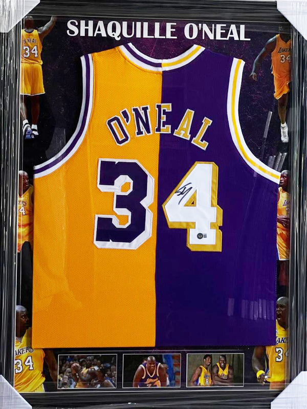 Shaquille O'Neal Hand Signed Jersey - Framed