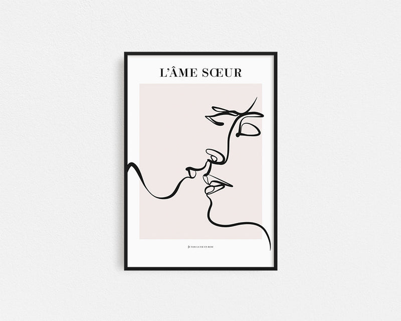 Poster Hub - Soulmate Art Framed