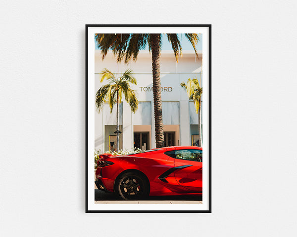 Tom Ford Corvette Framed Wall Art