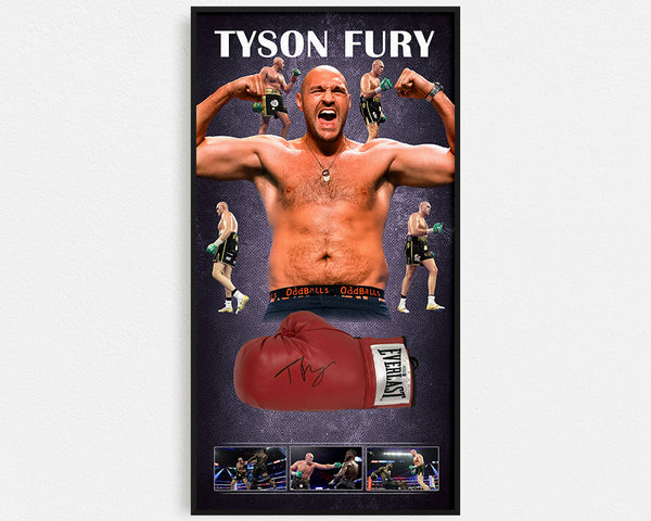 Tyson Fury Hand Signed Glove - Framed