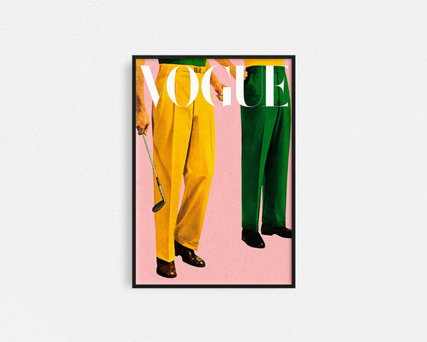 Poster Hub - Vogue Golf Issue Framed