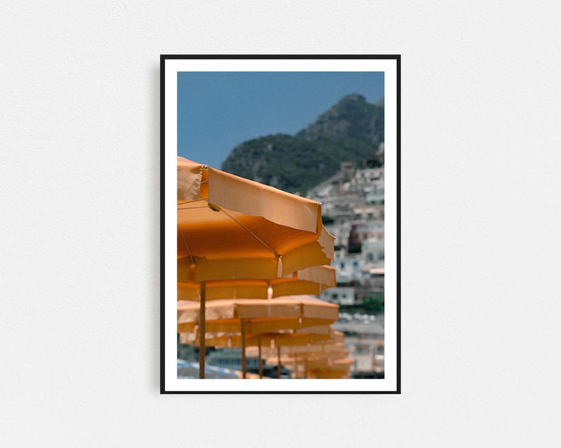 Amalfi Umbrella Framed Wall Art