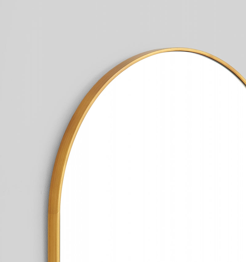 55 x 85 Bjorn Arch Brass Mirror for Sale