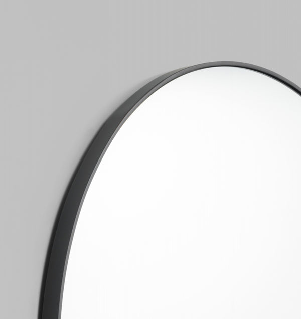 Bjorn Luxury Round Black 80cm Mirror