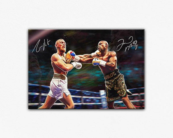 Money Fight - Conor McGregor & Floyd Mayweather Canvas Print