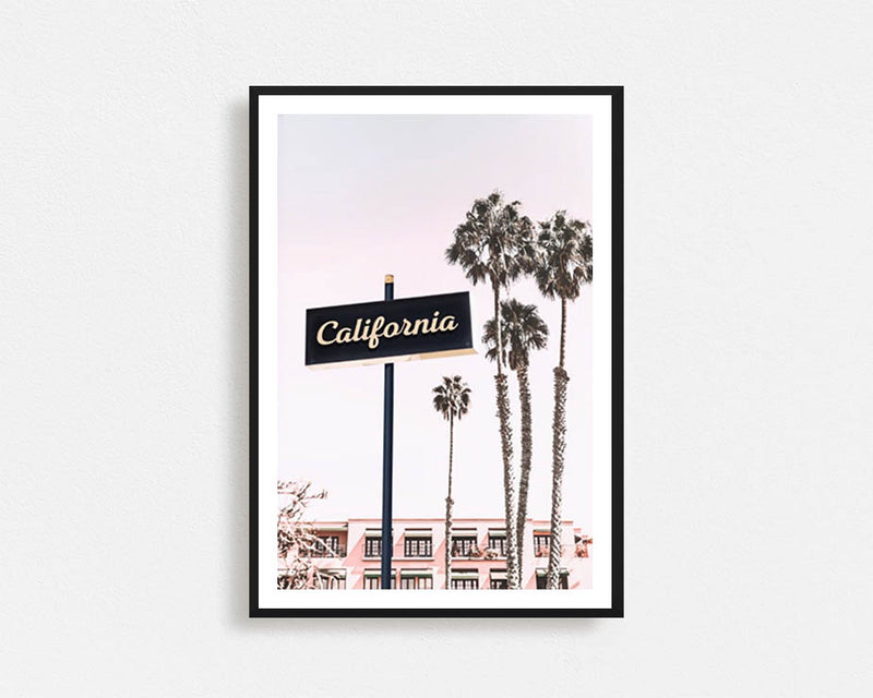 Californian Print Framed Wall Art
