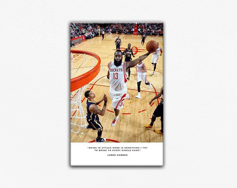 James Harden Houston Rockets Canvas Print
