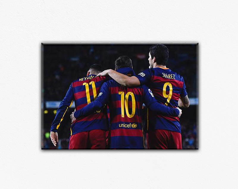 Messi Neymar Suarez, Barcelona Tres Amigos Canvas Print